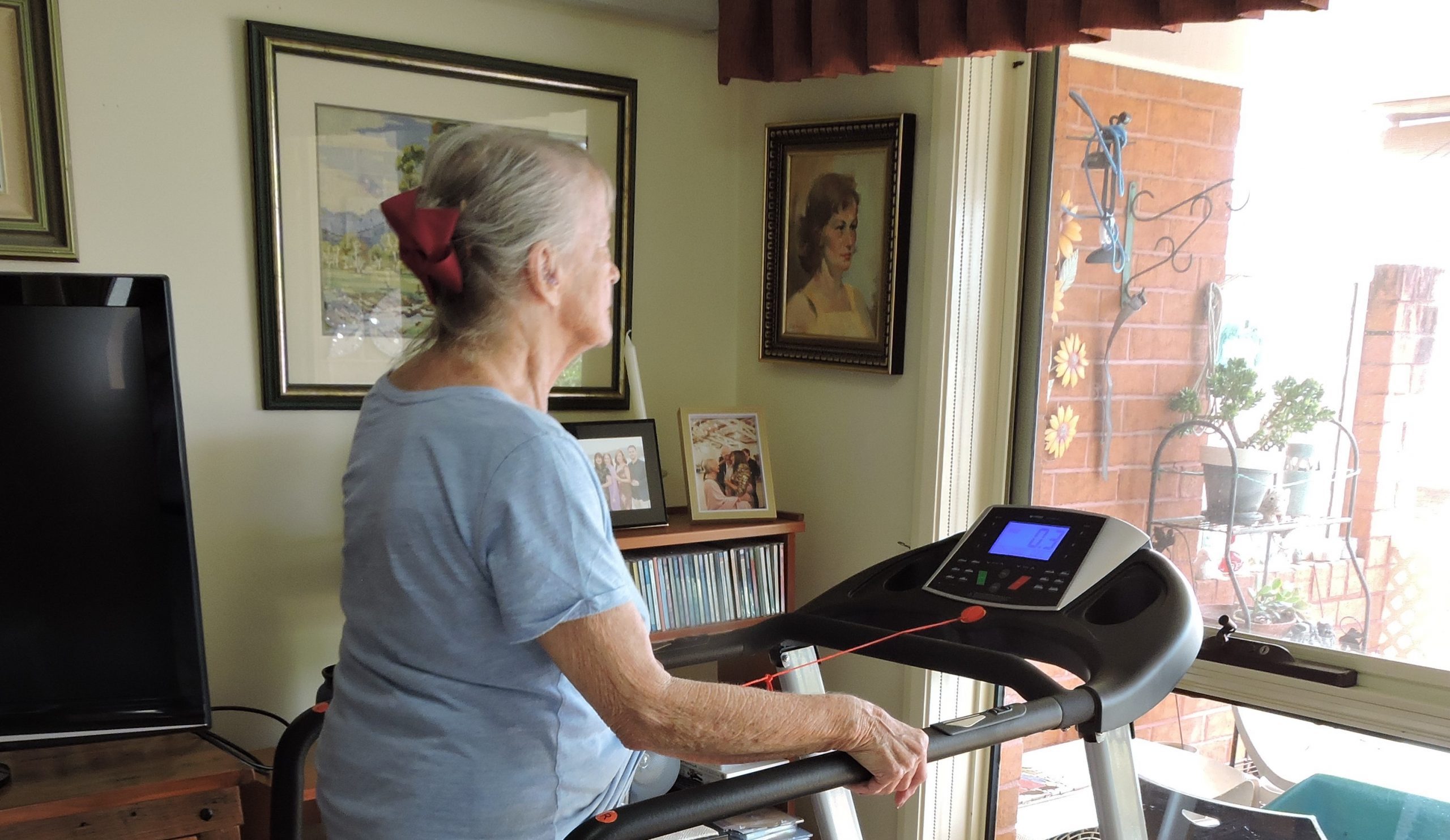 Our Blue Haven clients stay active at home